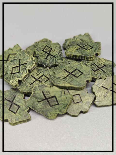 Руны, ресурсы для настольных игр, 15 шт.